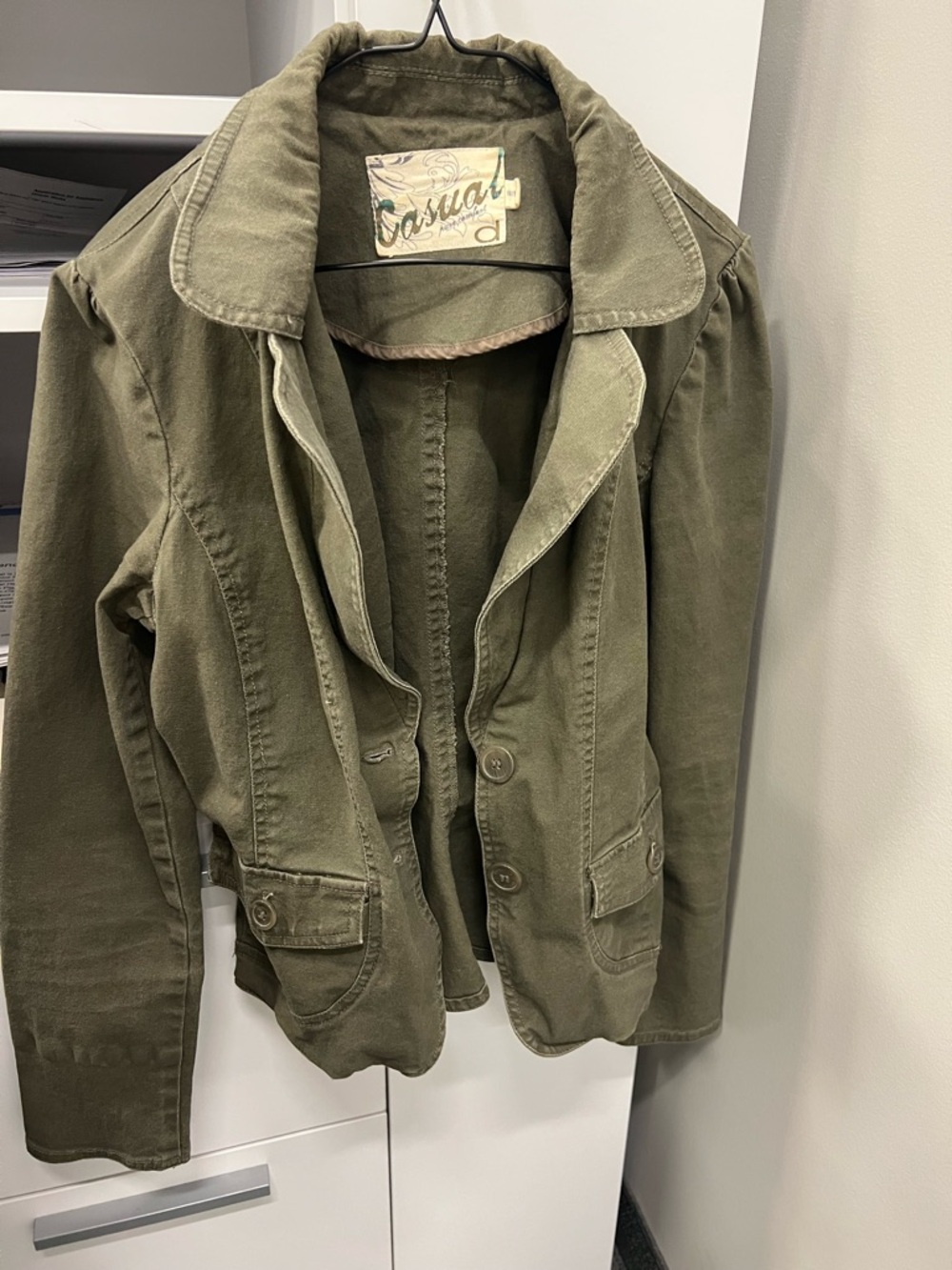 Dynamite Olive Green Casual Jacket